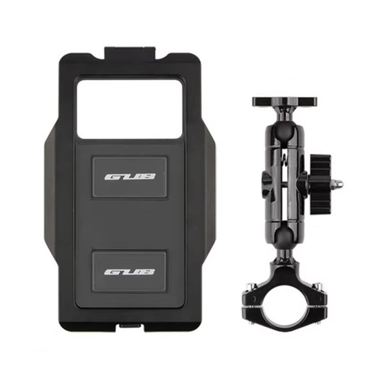GUB PLUS17 Bicycle Mobile Phone Waterproof Bag Holder Motorcycle Handlebar Rainproof Stand - Black