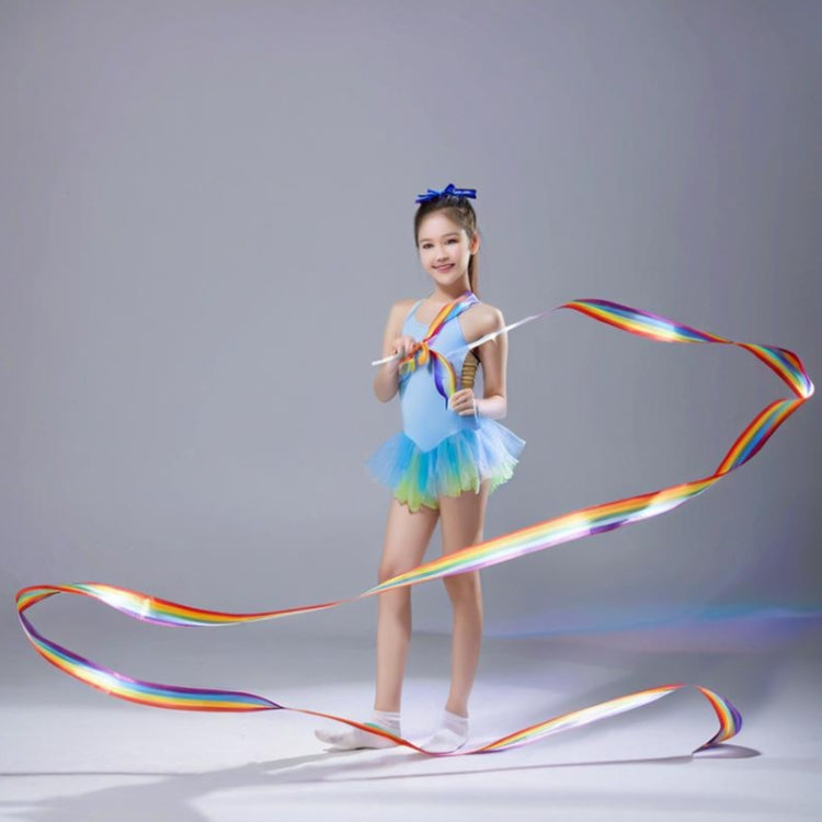 10pcs 4m Rhythmic Gymnastics Ribbons Dance Fitness Toys Sports Equipment, Color: Purple