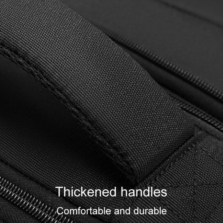 SKV BLB2006 Men Business Travel Double Shoulder Bag Large Capacity Casual Laptop Backpack - Black