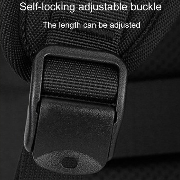 SKV BLB2006 Men Business Travel Double Shoulder Bag Large Capacity Casual Laptop Backpack - Black