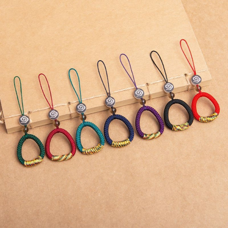 Hand-Woven Ancient Style Ring Buckle Mobile Phone Lanyard U Disk Lanyard Car Key Pendant