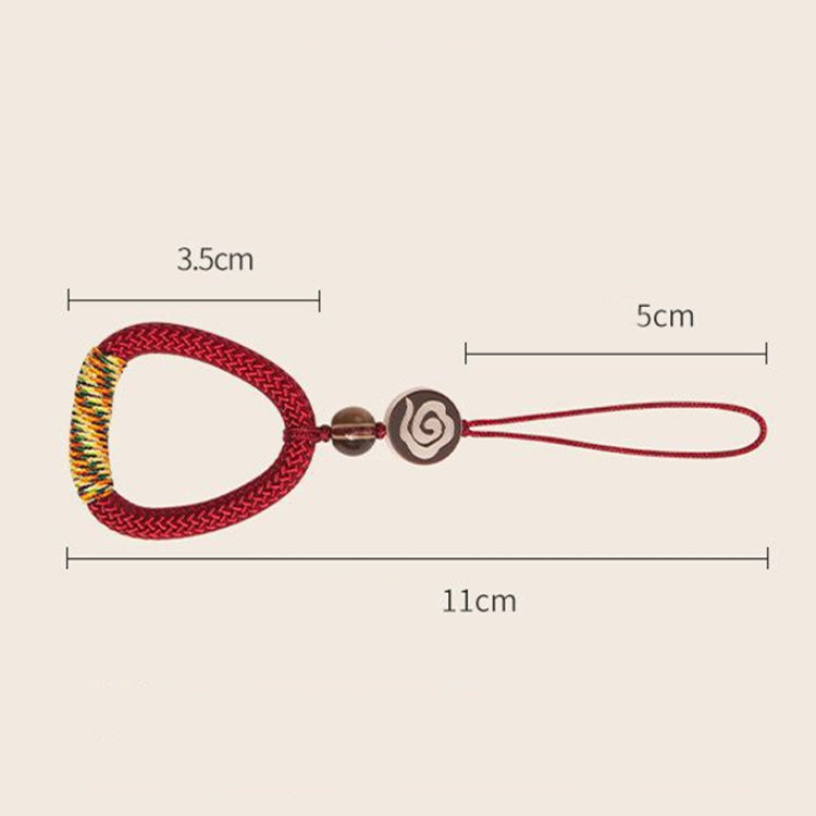 Hand-Woven Ancient Style Ring Buckle Mobile Phone Lanyard U Disk Lanyard Car Key Pendant