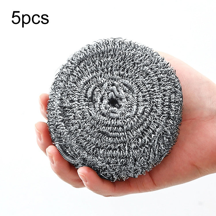 5pcs /Pack 40g Steel Wool Ball Scrubber for Dishes, Pots, Pans, and Ovens Cleaning