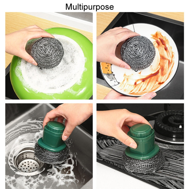 5pcs /Pack 40g Steel Wool Ball Scrubber for Dishes, Pots, Pans, and Ovens Cleaning