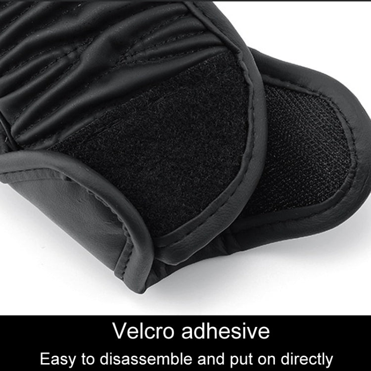 Car Universal Leather Gear Sleeve Breathable Gearshift Cover, Style: T Type Black