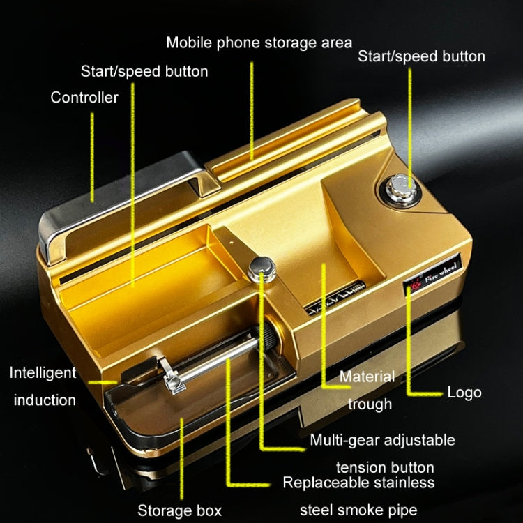 8.0 / 6.5 / 5.5mm Automatic 3-In-1 Smart Cigarette Roller EU Plug