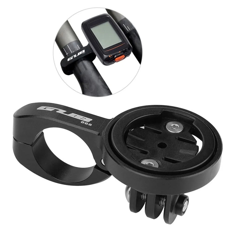 GUB 668 TT Handlebar Code Meter Extension Bracket For Gamin / Wahoo / Barrett / CATEYE Series - Black