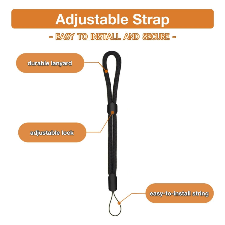 5pcs /Pack Adjustable Mobile Phone Anti-Lost Wrist Braided Lanyard U Disk Lanyard