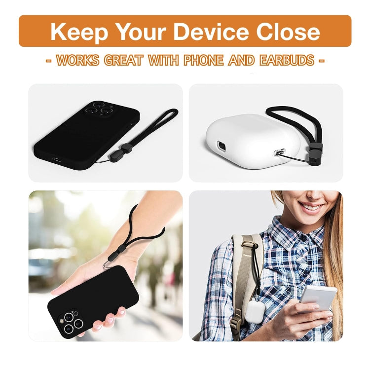 5pcs /Pack Adjustable Mobile Phone Anti-Lost Wrist Braided Lanyard U Disk Lanyard