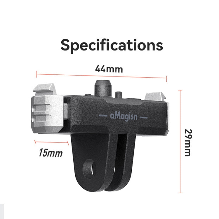 For GoPro HERO13 Black aMagisn Magnetic Quick-release Base Plastic  Adapter Accessories
