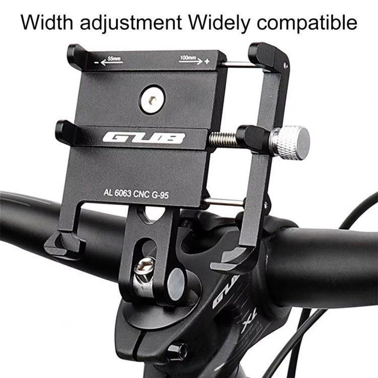 GUB G-95 Bicycle Mobile Phone Holder Bicycle Navigation Handlebar Bowl Cover Mount - Black
