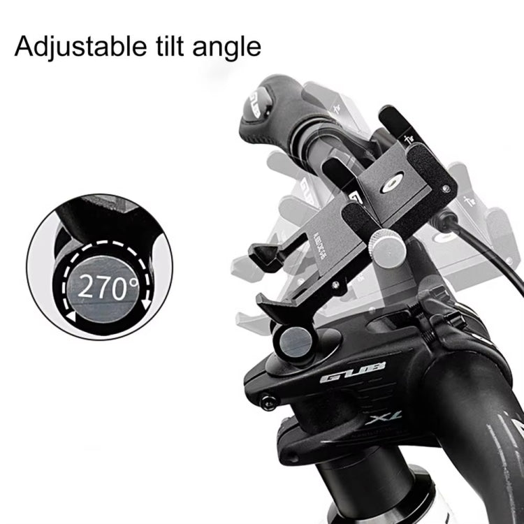 GUB G-95 Bicycle Mobile Phone Holder Bicycle Navigation Handlebar Bowl Cover Mount - Black