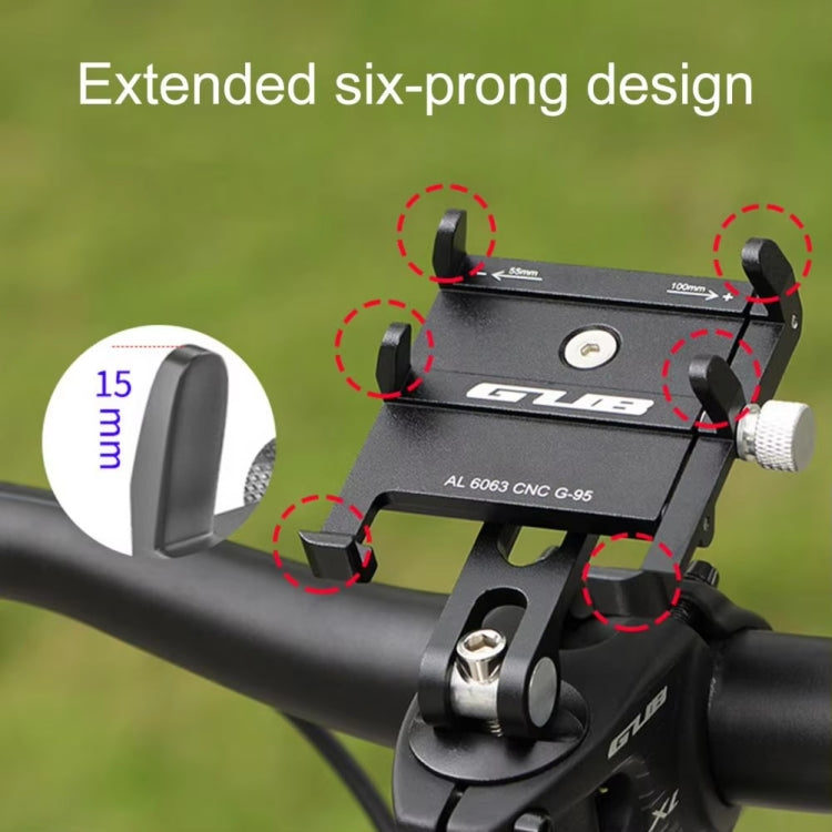 GUB G-95 Bicycle Mobile Phone Holder Bicycle Navigation Handlebar Bowl Cover Mount - Black