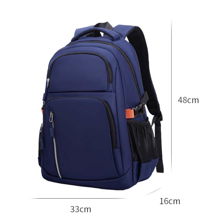 SKV B23344 Men Large Capacity Business Laptop Backpack Outdoor Traveling Double Shoulder Bag - Blue