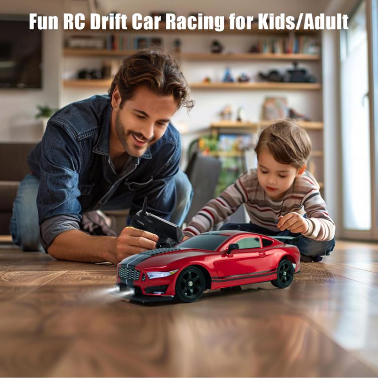 1:16 4WD Drift Spray Light Electric Remote Control Racing Car Toy, Model: SC16A03 - With 1 Lithium Battery