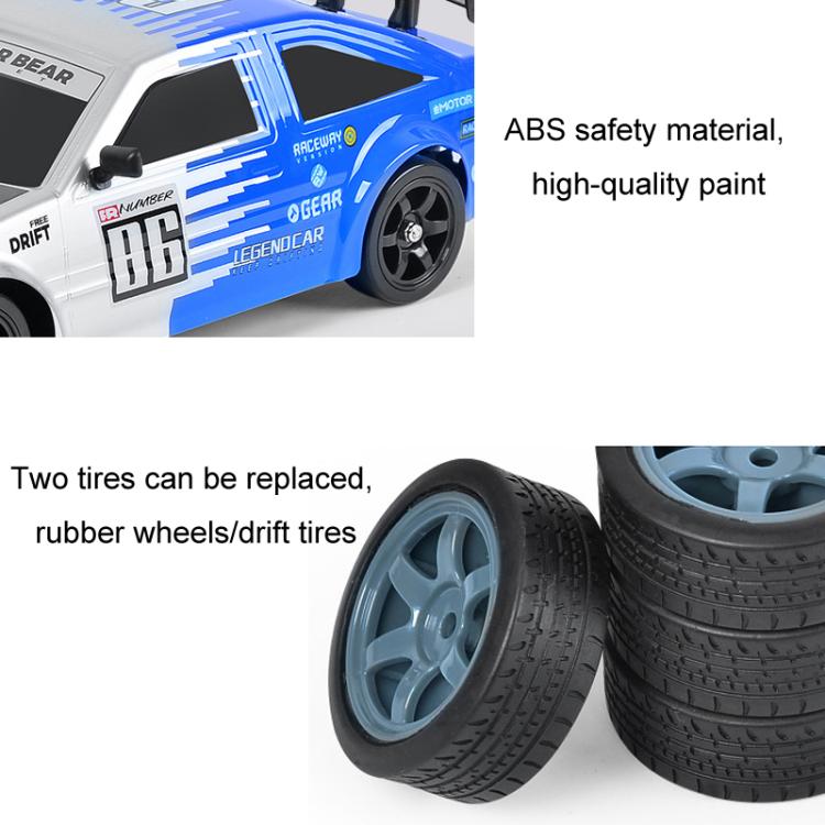 1:16 4WD Drift Spray Light Electric Remote Control Racing Car Toy, Model: SC16A07 - With 1 Lithium Battery