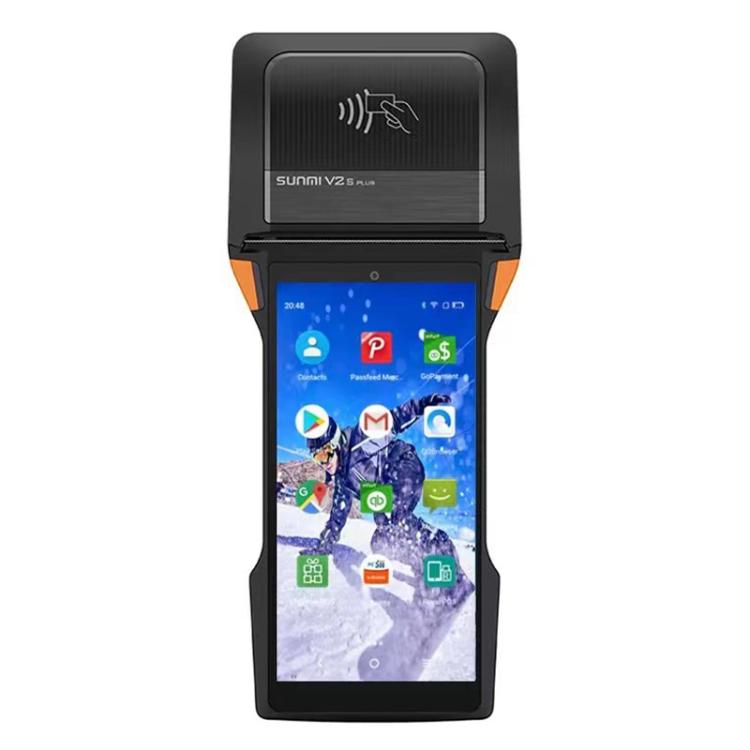 SUNMI V2s PLUS Handheld Cash Register With 80mm Printer Intelligent Mobile Terminal, Spec: 2+16G Standard