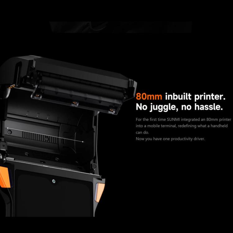 SUNMI V2s PLUS Handheld Cash Register With 80mm Printer Intelligent Mobile Terminal, Spec: 2+16G Standard