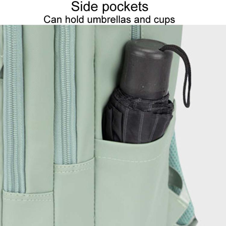 SKV B23874 Large Capacity Water Resistant Double Shoulder Casual Laptop Bag - Matcha Color
