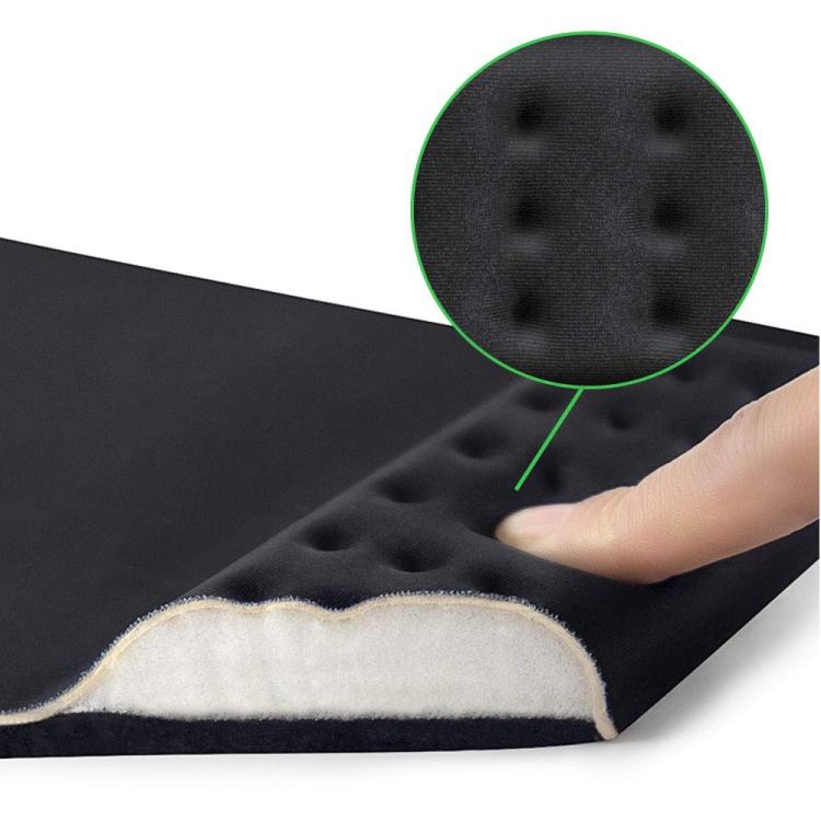 Rectangular Memory Foam Slow Rebound Wrist Breathable Mouse Pad - Black