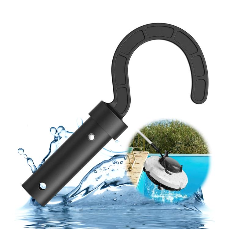 Pool Robot Cleaners Fixedly Connected Telescopic Pole Hook - Black