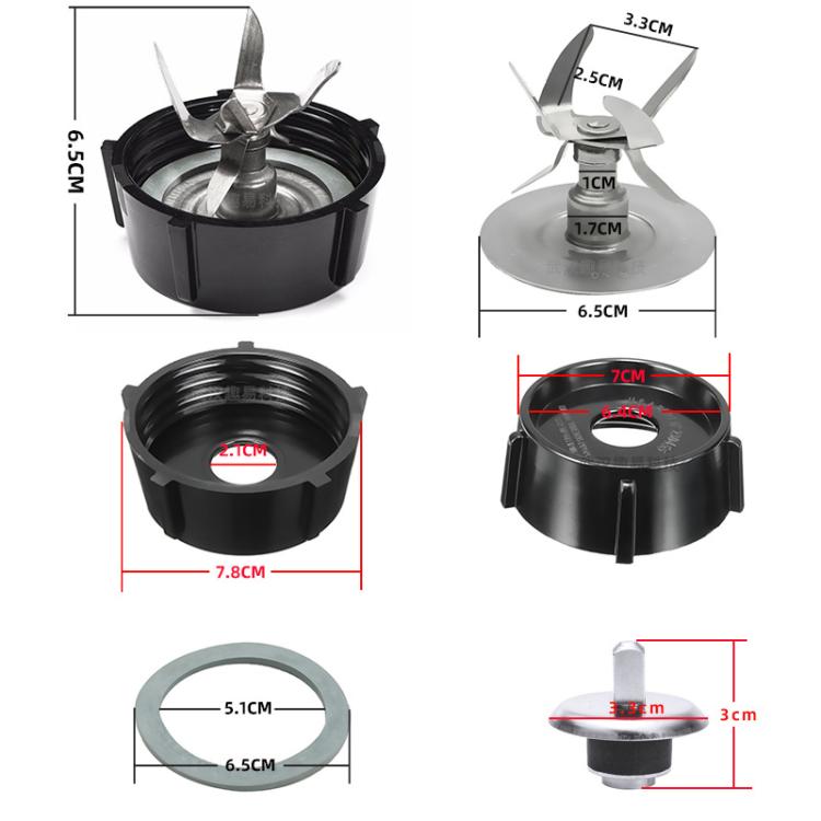 For Oster Blender Juice Extractor Accessories - Blade Head+Gasket+Base+Drive Shaft