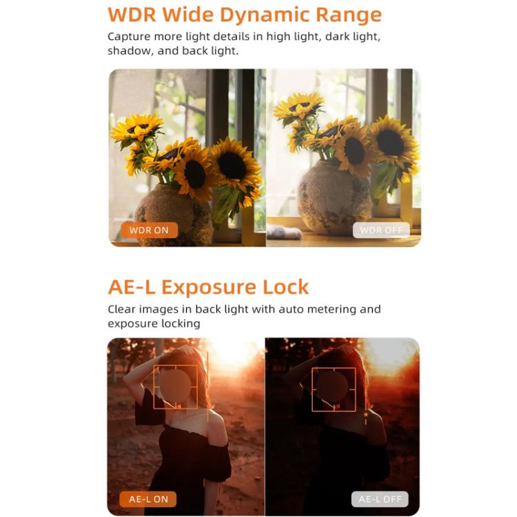 Ordro HD DV Three-Axis Anti-Shake Gimbal Rotating Screen Pocket Camera