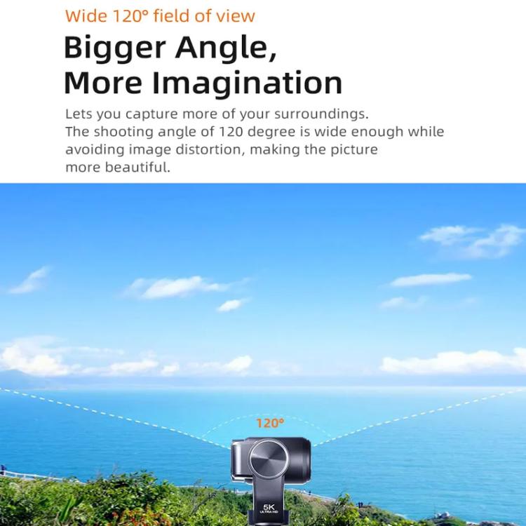Ordro HD DV Three-Axis Anti-Shake Gimbal Rotating Screen Pocket Camera
