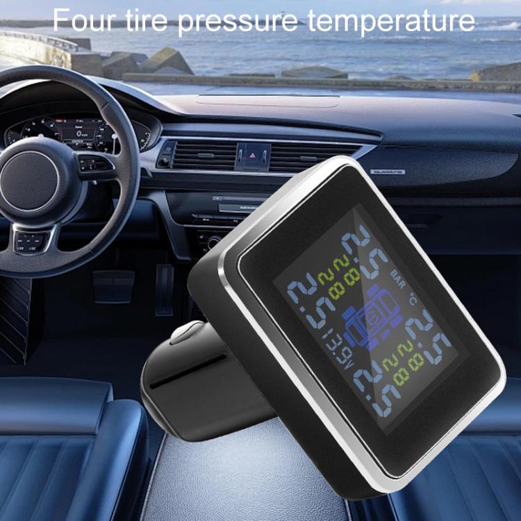 Car Cigarette Lighter Type Tire Pressure Monitor Wireless Tire Pressure Sensor, Style: Internal