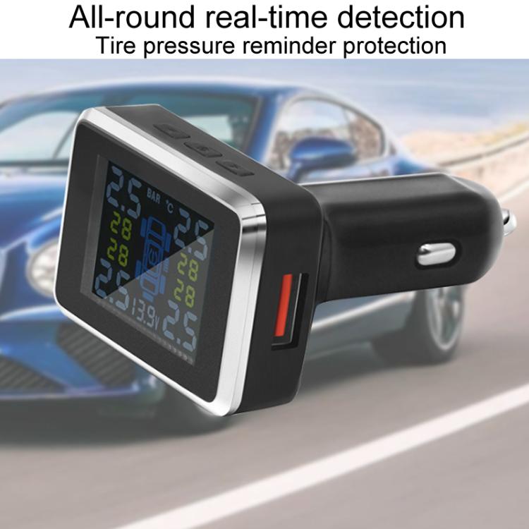 Car Cigarette Lighter Type Tire Pressure Monitor Wireless Tire Pressure Sensor, Style: Internal