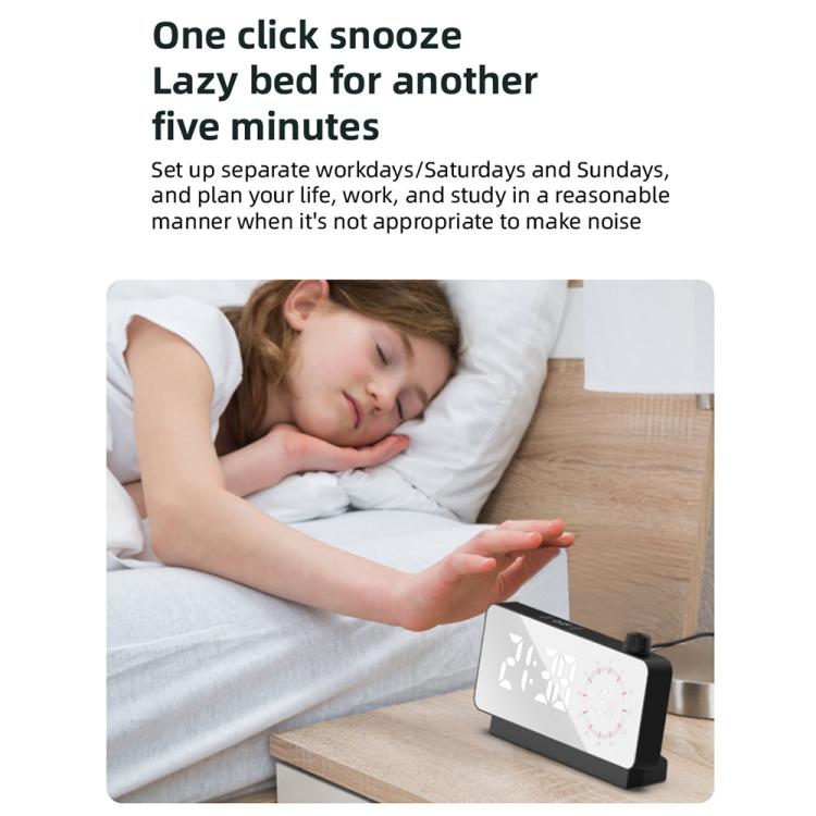 Multi-Functional LED Screen Mirror Charging Alarm Clock Reminder Visual Timer