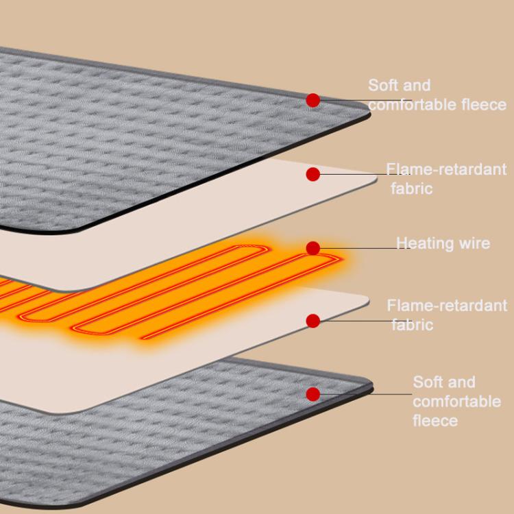 30x60cm Electric Heating Pad With 9 Heat Settings , 4 Timer Levels