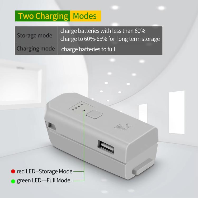 For DJI Neo Drone YX Battery Charger USB-C/Type-C Port Battery Manager - Gray