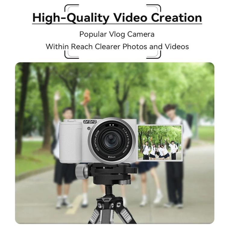 Ordro 5K Optical Zoom IR Night Vision Light Side-Flip LCD Screen Digital Camera