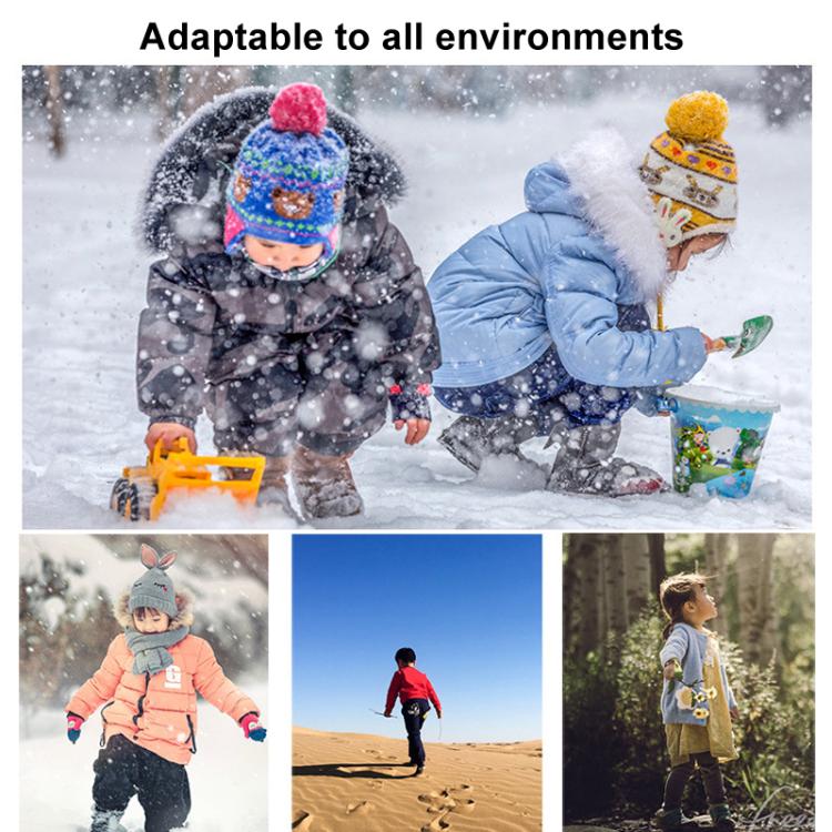 AOTU  AT8913 1pair Children Riding Skiing Waterproof Calf Protectors Outdoor Sandproof Shoes Covers, Color: Blue L