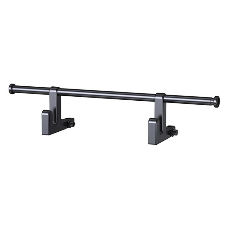 Universal Car Seat Back Double Hooks Umbrella Clothing Storage Rack - Black