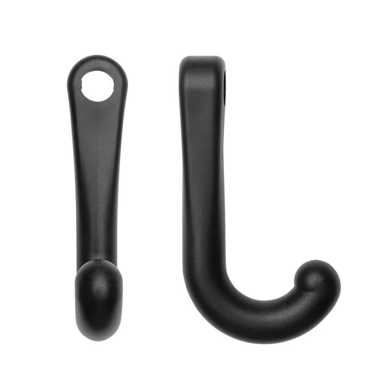 1pair Car Rear Seat Concealed Hook - Black