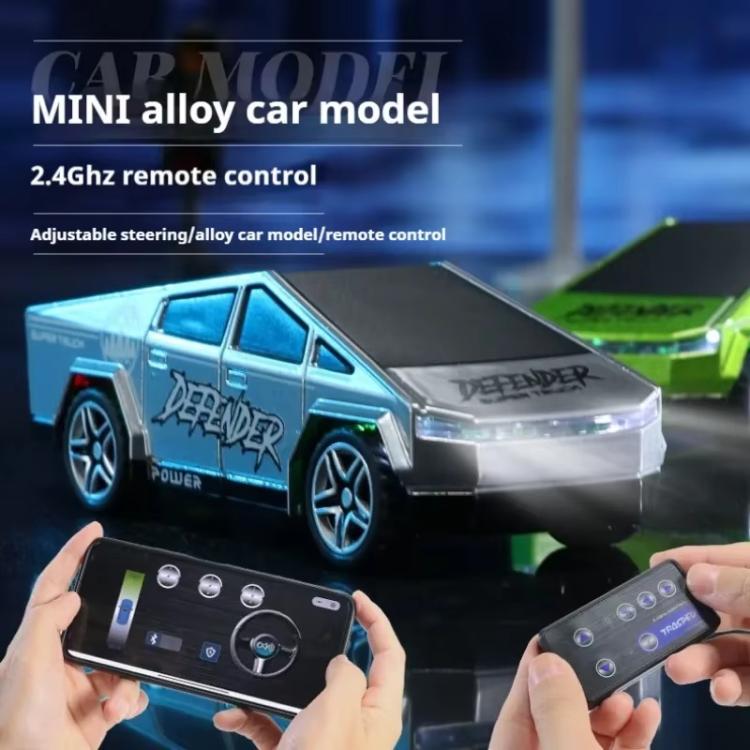 1:64 Mini Alloy 2.4Ghz Remote Control Car Children Rechargeable Model Car, Color: AO-5501E Gray