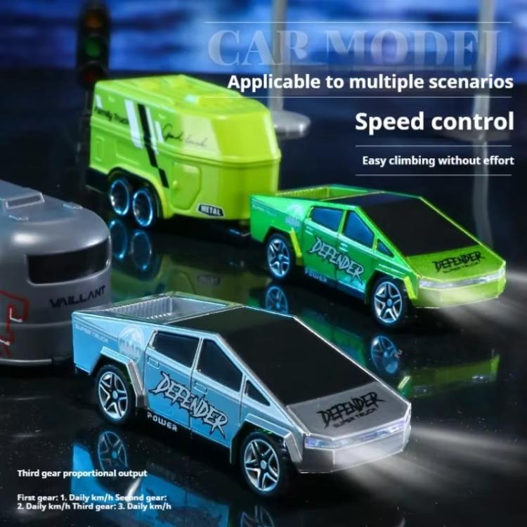 1:64 Mini Alloy 2.4Ghz Remote Control Car Children Rechargeable Model Car, Color: CO-5501E Gray