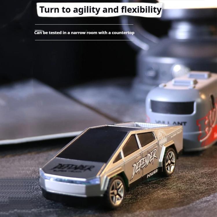 1:64 Mini Alloy 2.4Ghz Remote Control Car Children Rechargeable Model Car, Color: CO-5501E Gray
