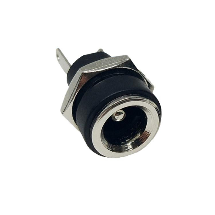 30pcs Electronic Equipment DC Female Power Socket With Nut, Needle Core: DC5.5x2.5MM