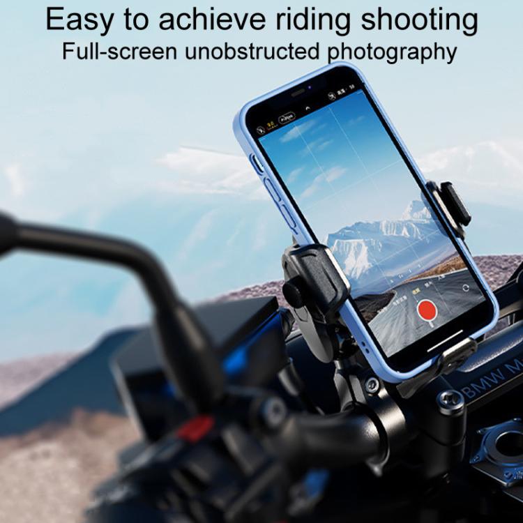 Kewig M33-C3 Outdoor Motorcycle Bike Riding Anti-Theft Shock Absorbing Cell Phone Holder - Rearview Mirror Lever