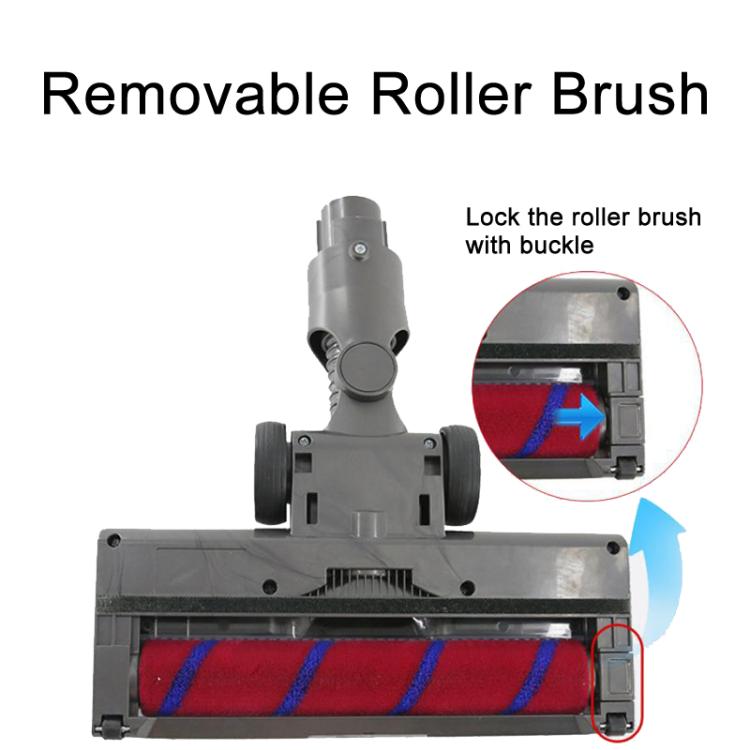 For Dyson V7 / V8 / V10 / V11 Vacuum Cleaner Floor Brush Head With LED Light 03A Soft Velvet