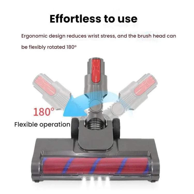 For Dyson V7 / V8 / V10 / V11 Vacuum Cleaner Floor Brush Head With LED Light 03A Soft Velvet
