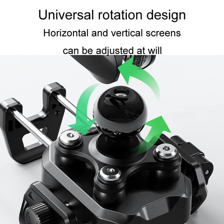 Kewig M33-C2 Outdoor Motorcycle Bike Riding Anti-Theft Shock Absorbing Cell Phone Holder - Mirror Base Model