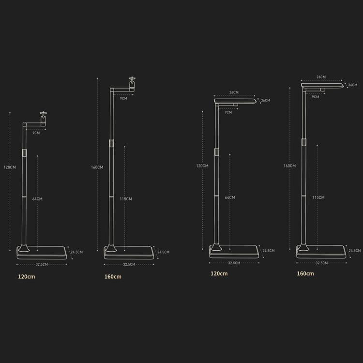 Xiaotian Household Floor-standing Hidden Projector Telescopic Bracket, Spec: 1.2m Pallet Model