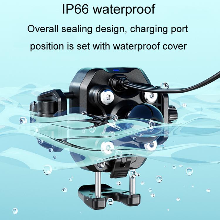 Kewig M33-A5 Outdoor Riding Shock Absorbing Anti-Theft 15W QI Wireless Charger Cell Phone Mounting Bracket - Horizontal Bar Model