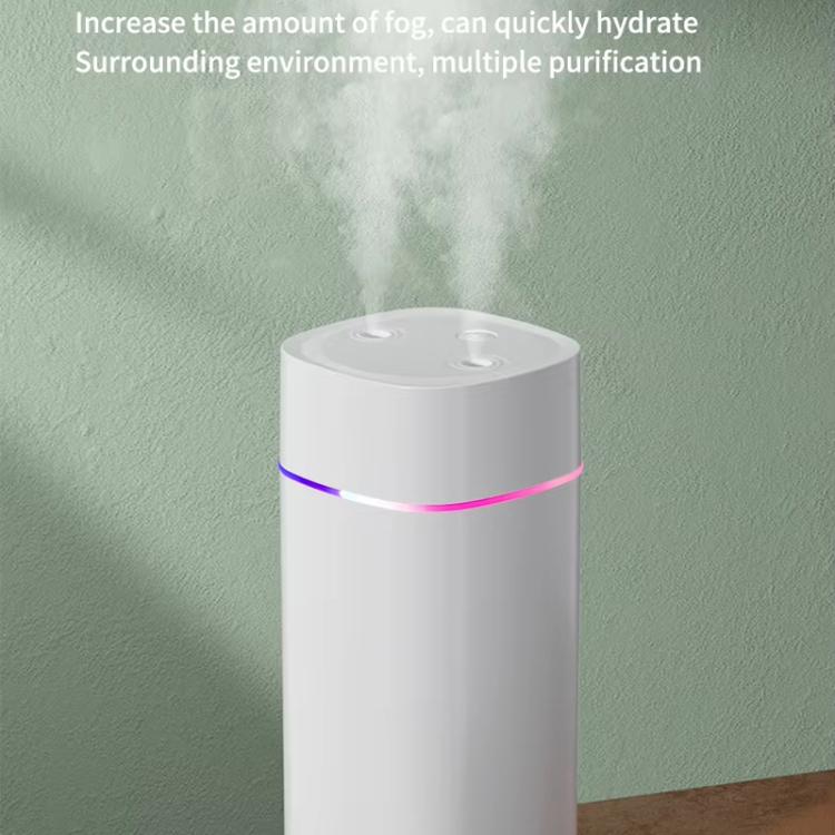 SD08 600ml Large Capacity Car Humidifier USB Dual Spray Air Aromatherapy Diffuser