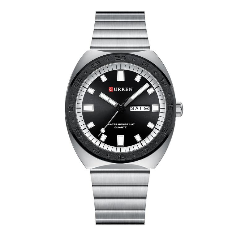 Curren Calendar Steel Strap Business Quartz Men Watch