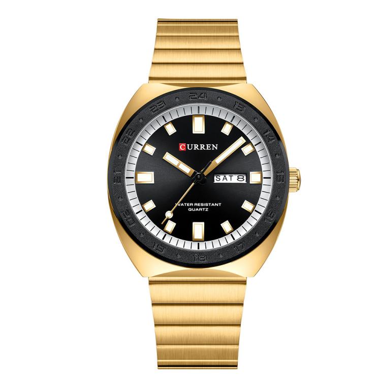 Curren Calendar Steel Strap Business Quartz Men Watch